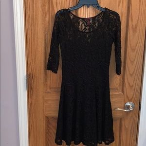 Black lace dress